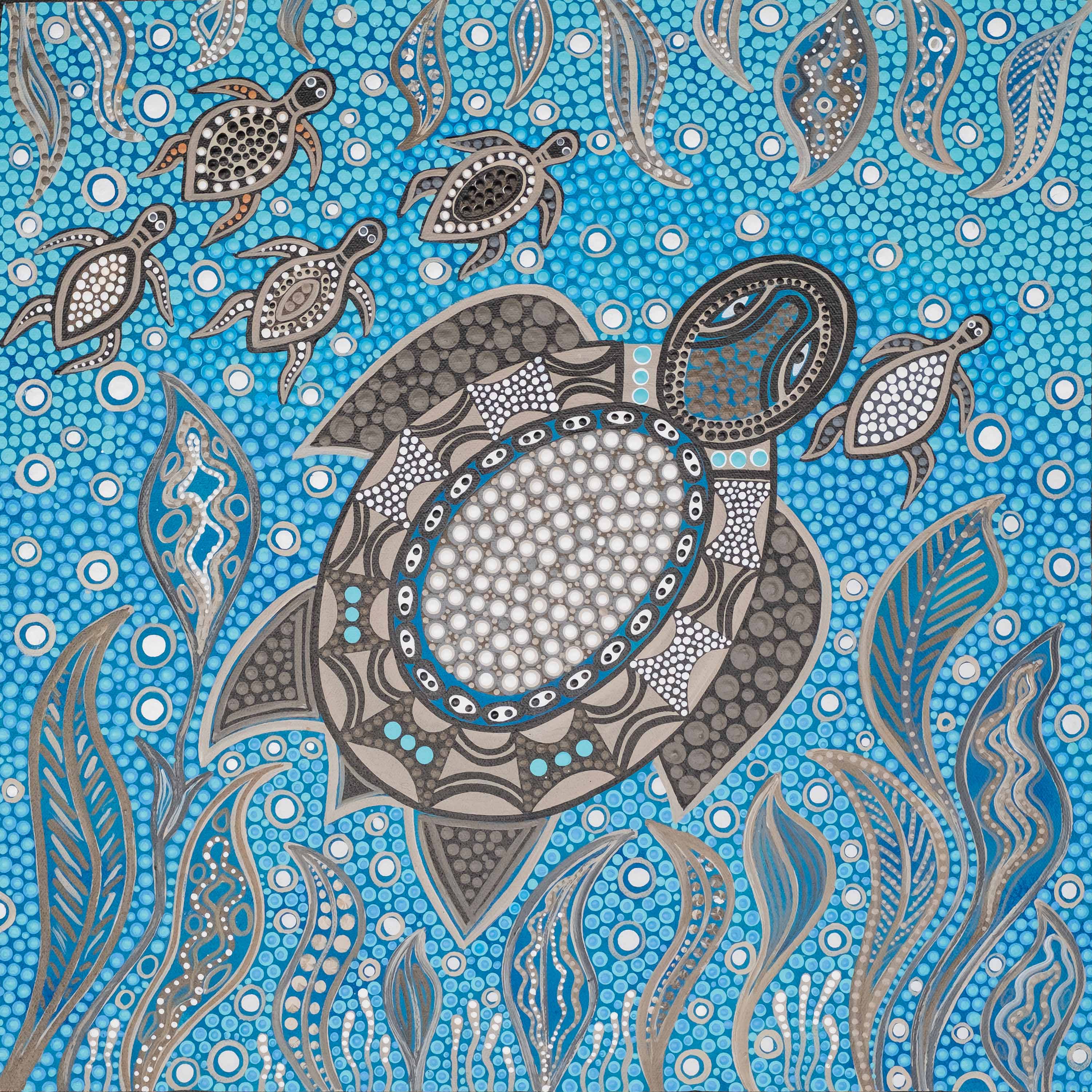 Pam Brandy Hall - Turtles at Play