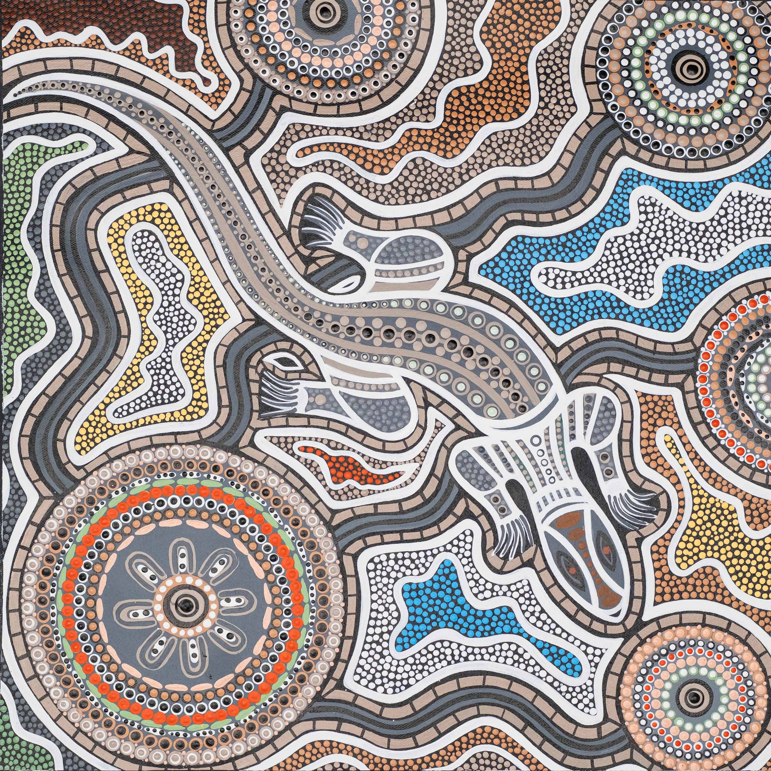 Pam Brandy Hall - Goanna Dreaming