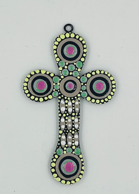 Pam Brandy Hall - Wooden Cross Rounded